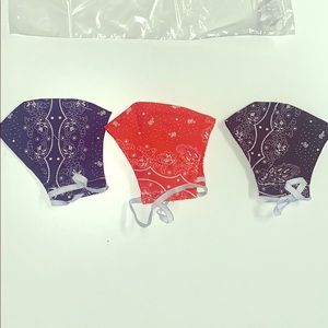 Face mask paisley style (Red , Blue & Black)
